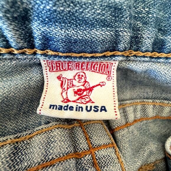 True Religion Joey Jeans Mens 33 x 33 Vintage Y2K Bootcut Western Country Denim - Picture 3 of 15